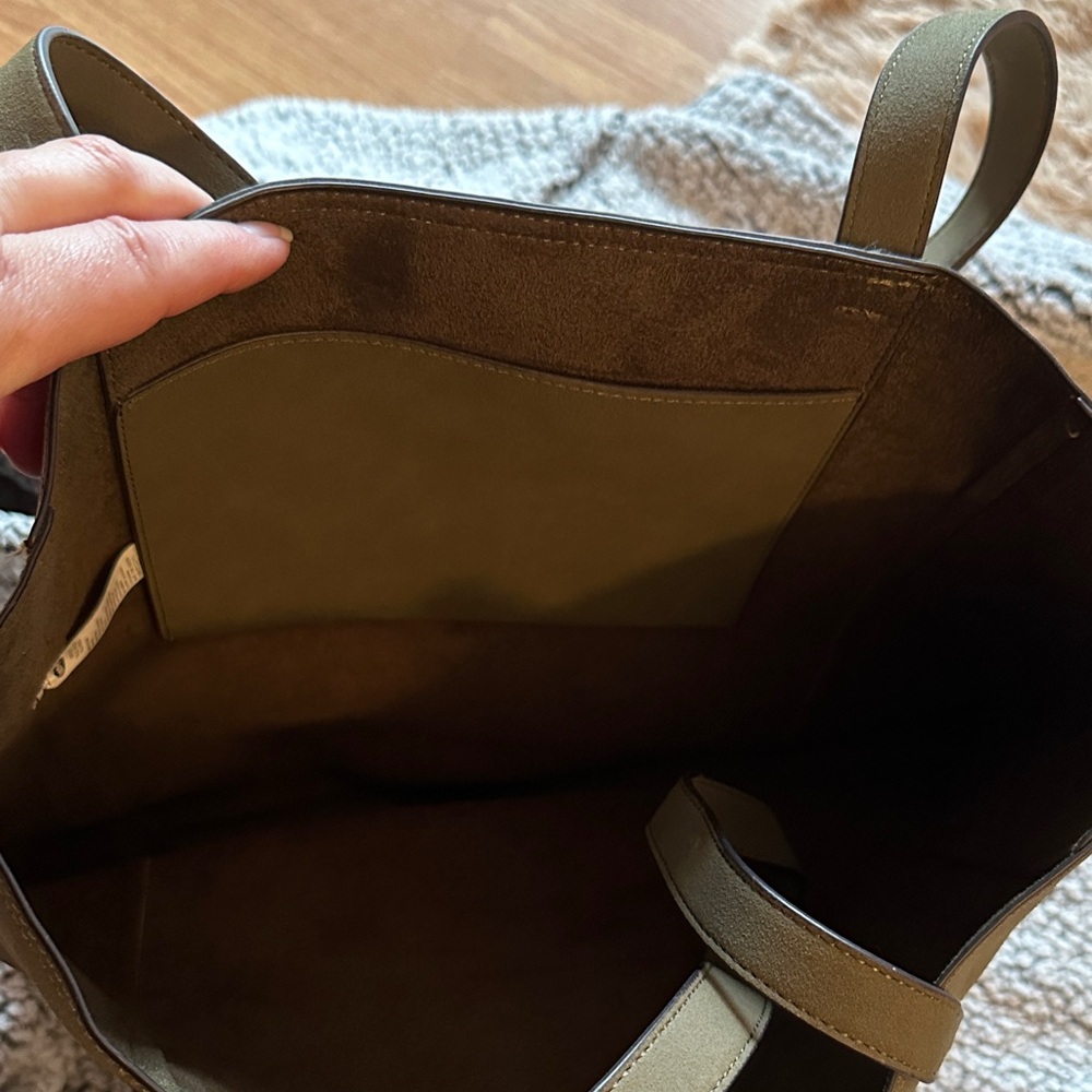 Old Navy Olive Tote Bag with Dual Handles - Picture 2 of 2